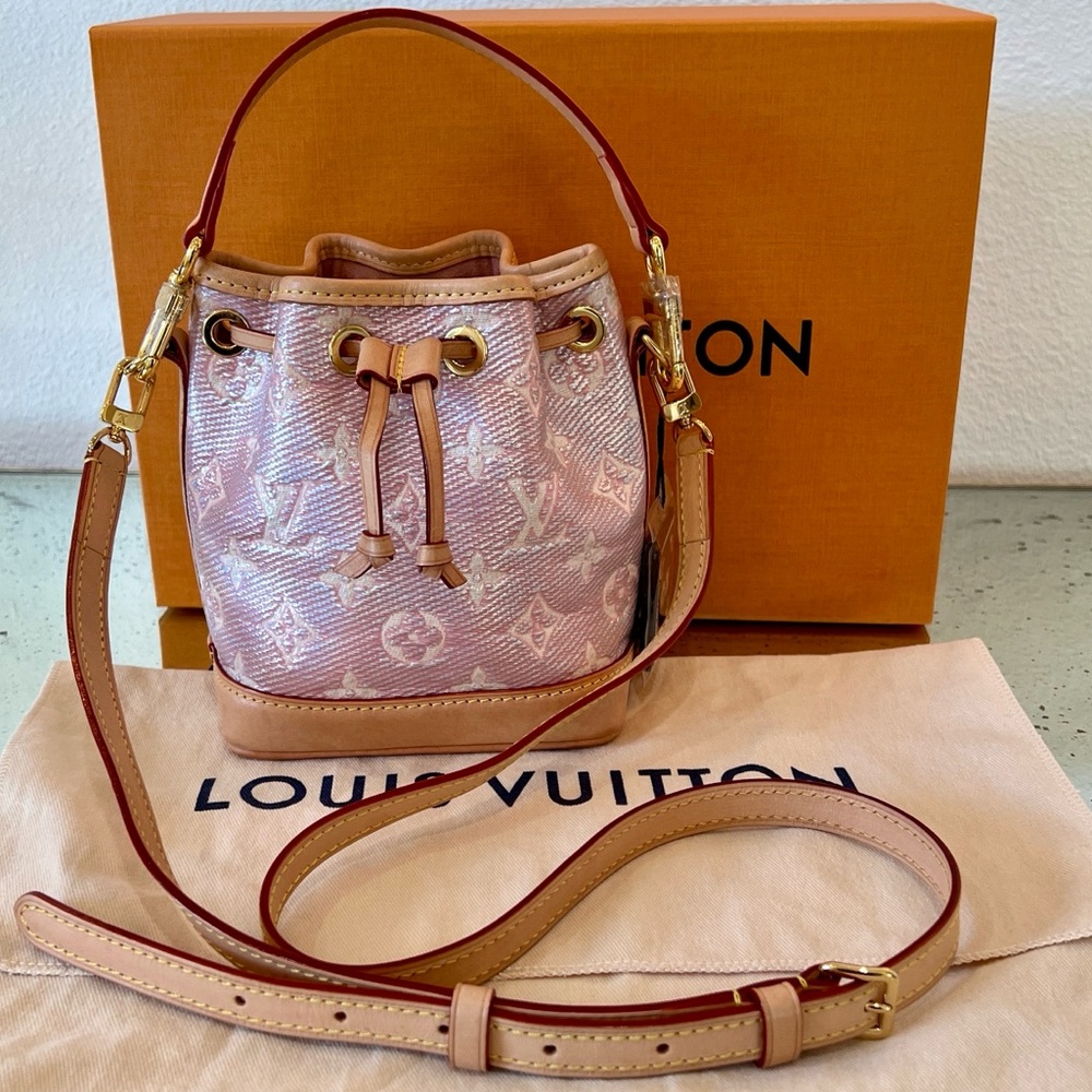 Louis Vuitton Pink Monoglam Neo Noe Nano Limited Edition Bucket Bag
